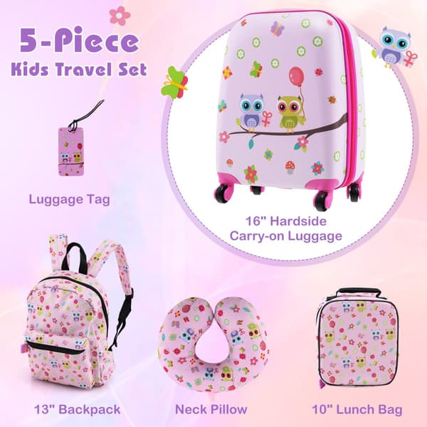Barnbagageset, 15x12x29-32", Rosa