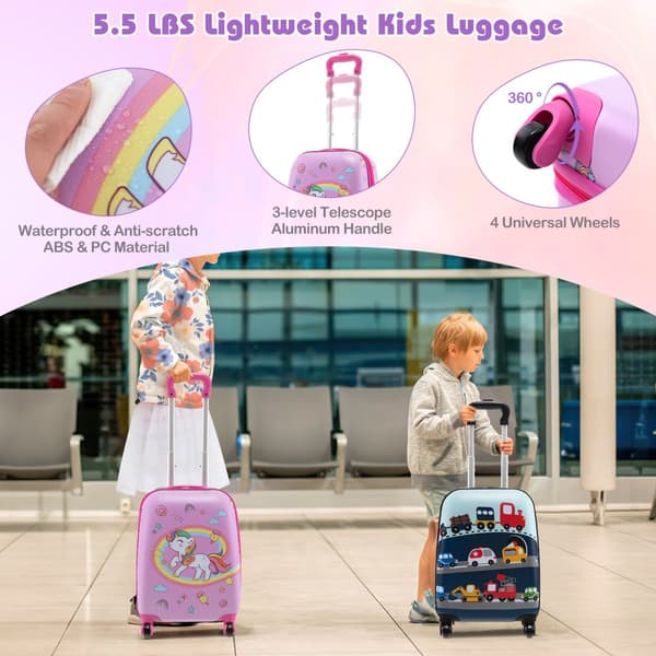 Barnbagageset, 15x12x29-32", Rosa