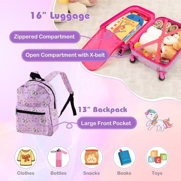 Barnbagageset, 15x12x29-32", Rosa