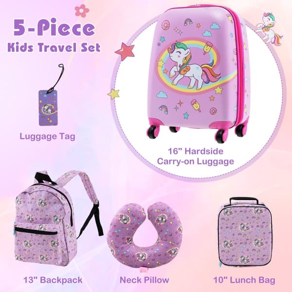 Barnbagageset, 15x12x29-32", Rosa