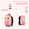 Miniatyrbillede 4 af 8: Rullende kuffert, 12x8.5x16 tommer, Pink