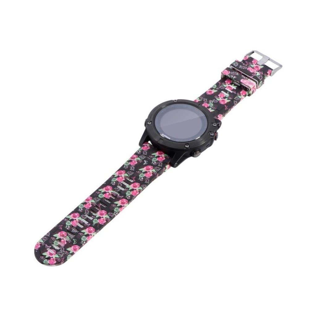 Armbånd til Garmin ure - Roser og blomster