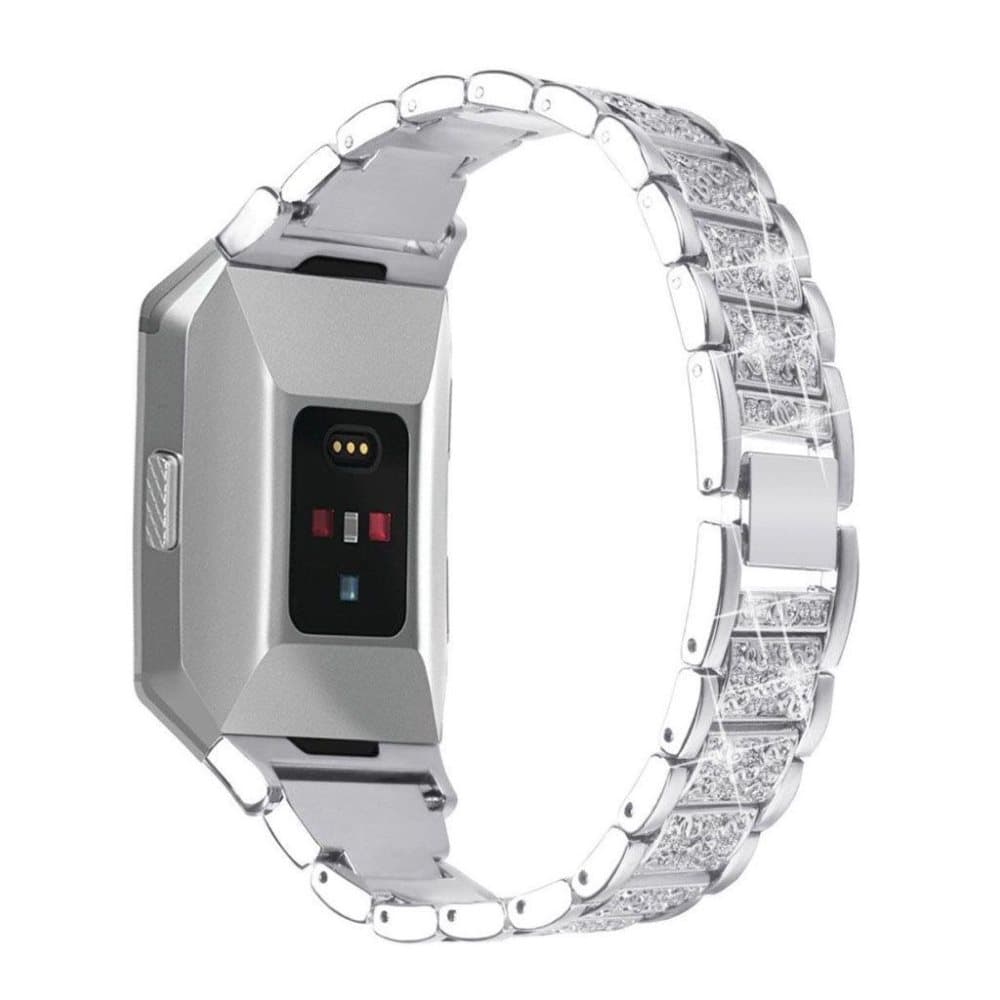 Fitbit Ionic tyylikäs ranneke - Hopea