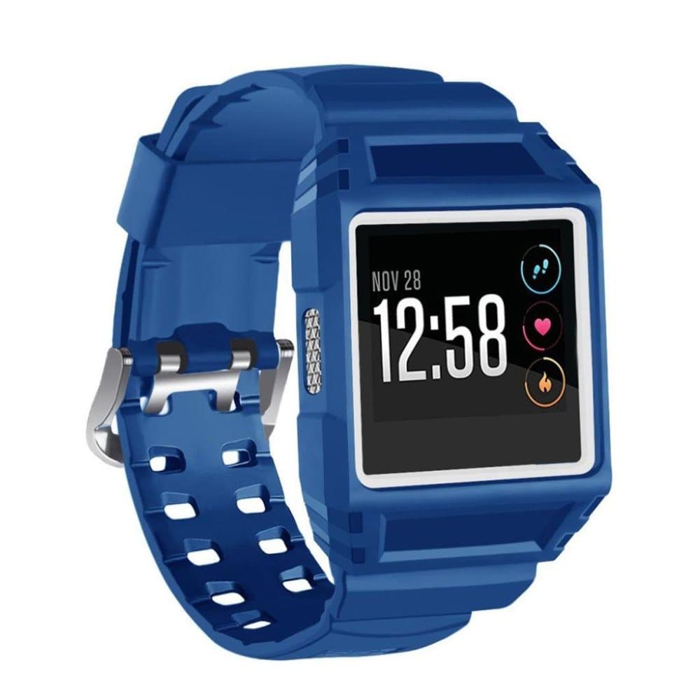 Fitbit Ionic trendikäs ranneke - Valkoinen ja Sininen