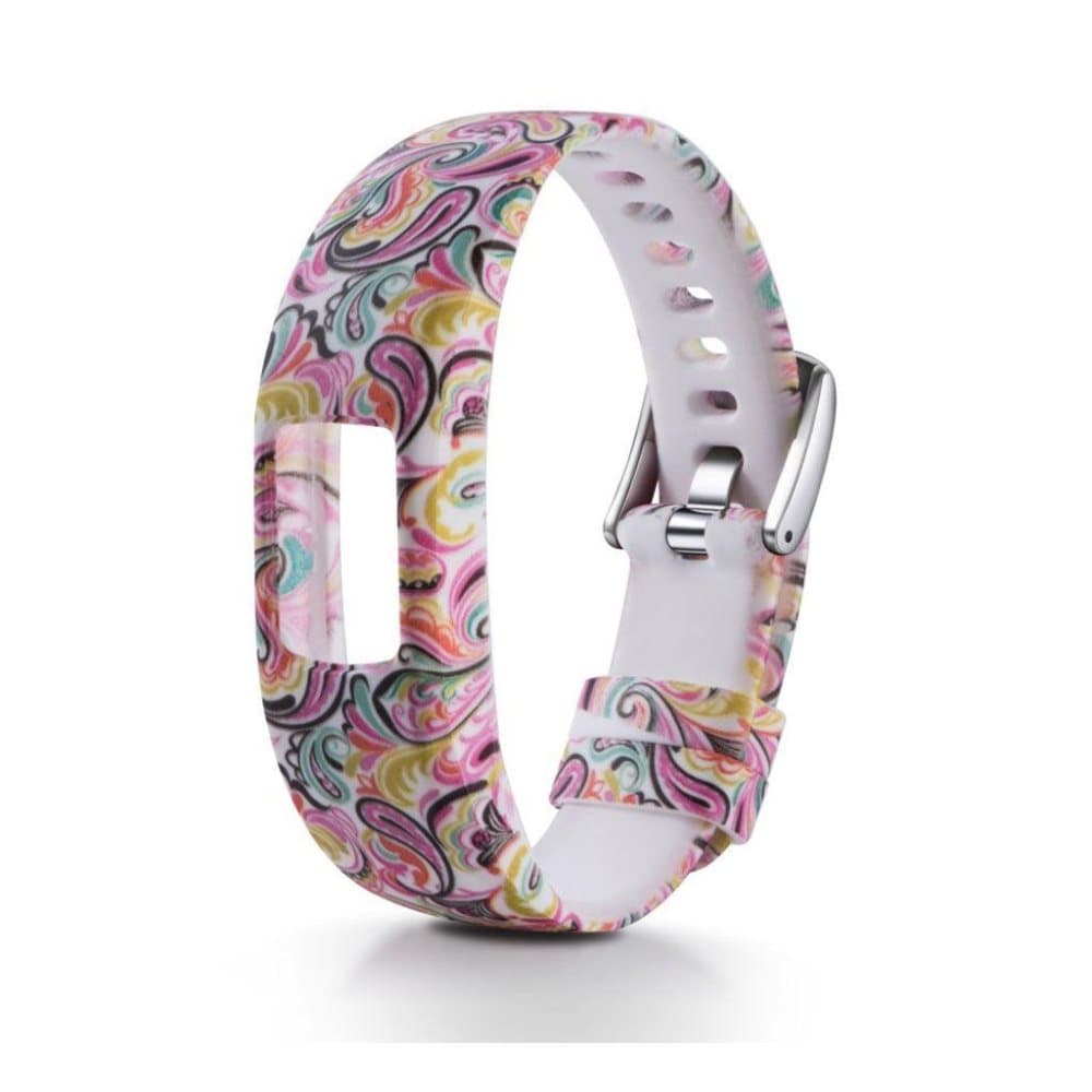 Garmin Vivofit 4 blød silikone urrem - Paisley Mønster