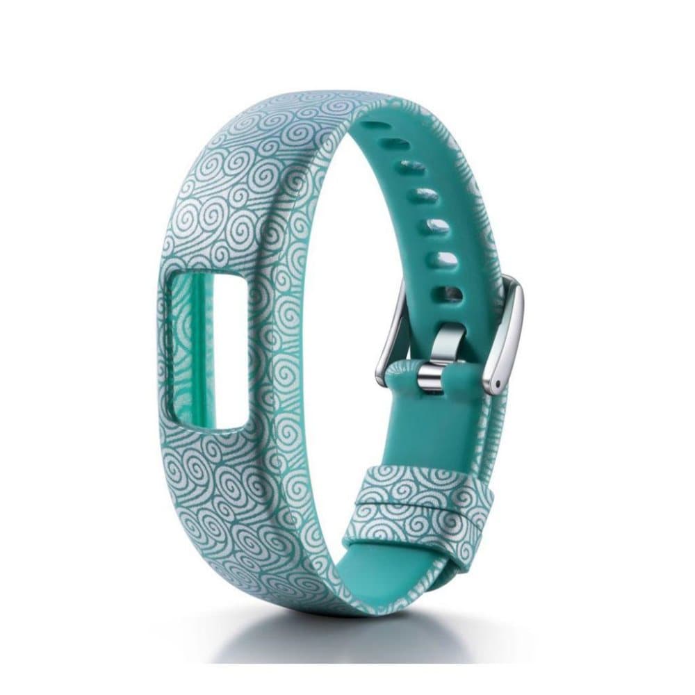 Garmin Vivofit 4 blød silikone urrem - Cyan Auspicious Skyer