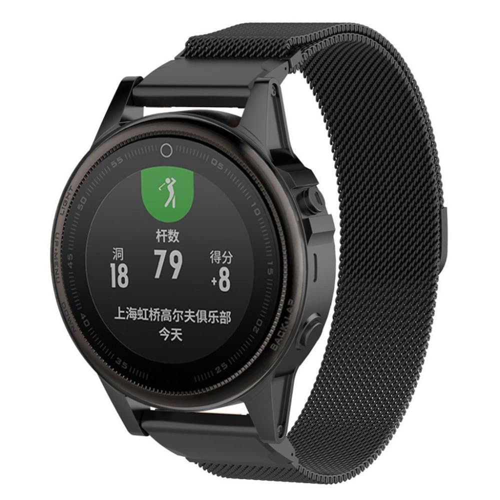 Garmin Fenix 5S erstatnings urrem i stainless stål med farve