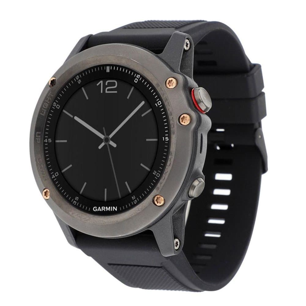 Garmin Fenix 5 22mm silicone watch band - Black