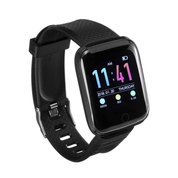 Universal Bluetooth Activity Armbånd Fitness Armbånd D16 Sort