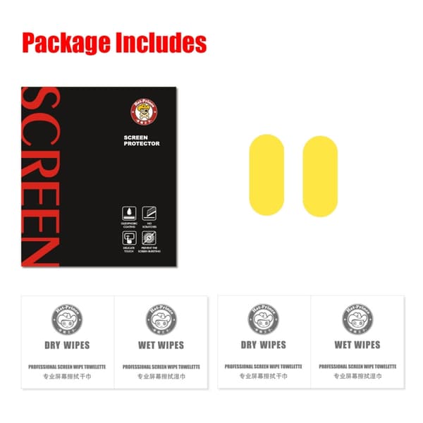 Xiaomi Mi Band 4 skärmskydd i härdat glas 2 pack