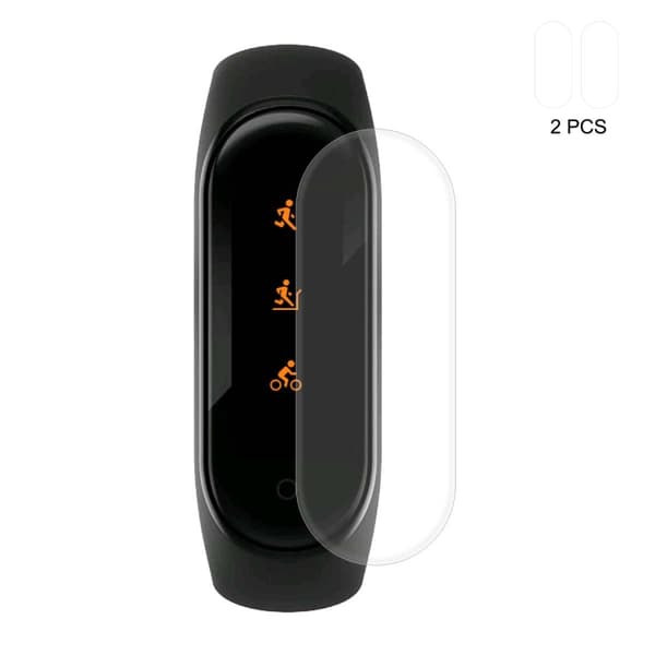 Xiaomi Mi Band 4 skärmskydd i härdat glas 2 pack