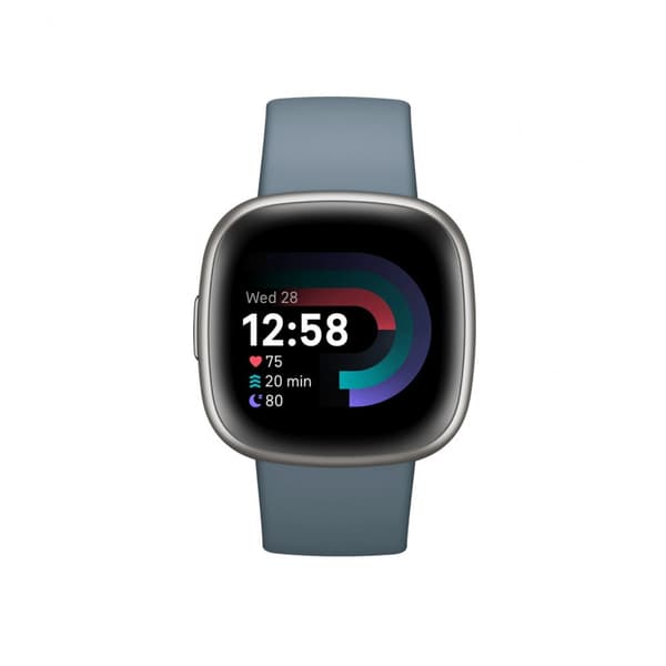 Fitbit Versa 4 Blå/Platina