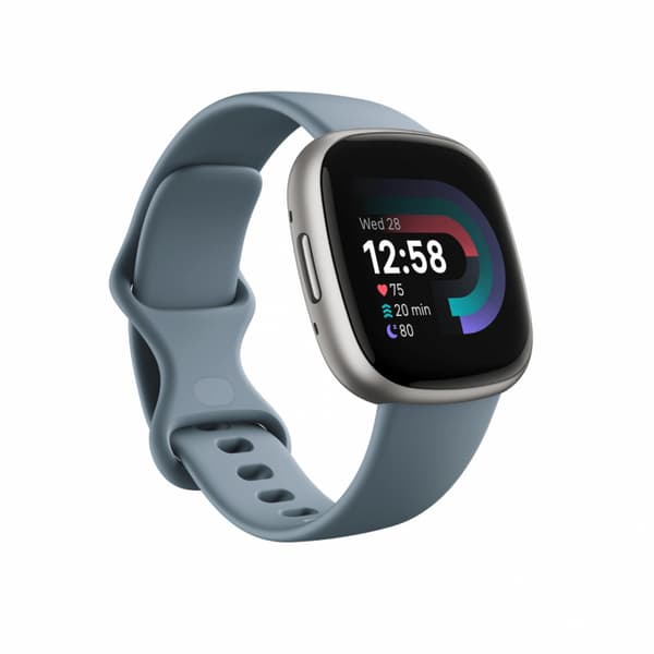 Fitbit Versa 4 Blå/Platina Platina