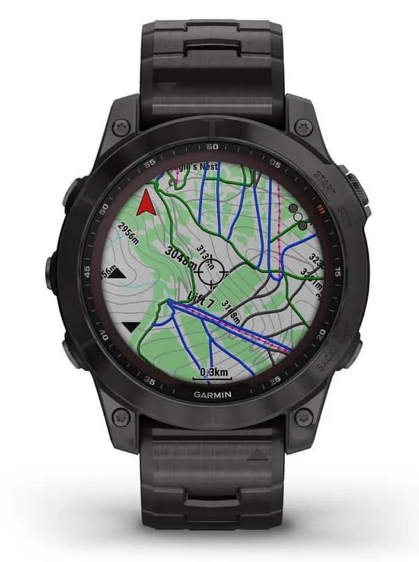 Garmin Fenix 7X Solar, grå
