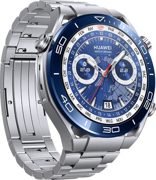 Huawei Watch Ultimate -älykello, 48,5 mm, hopea