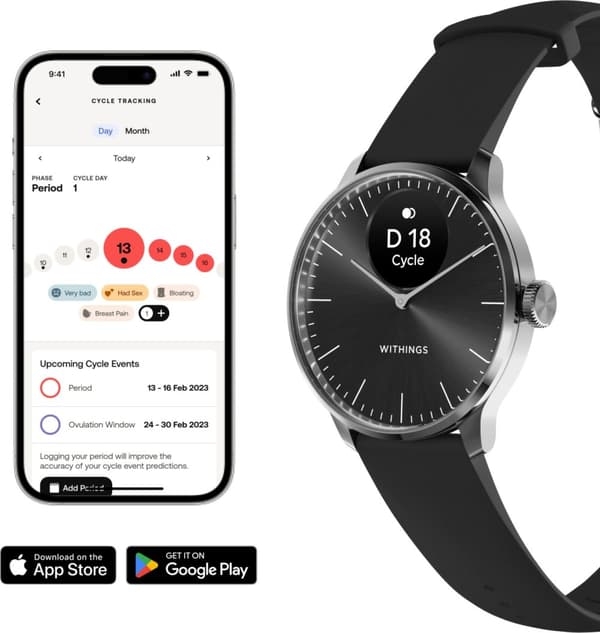 Withings Scanwatch Light -älykello, 37 mm, musta