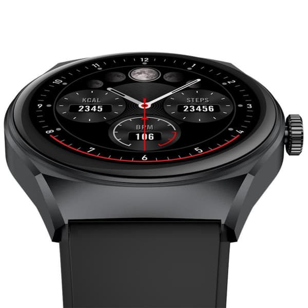Celly Trainerhalo Smartwatch med rund urtavla Svart
