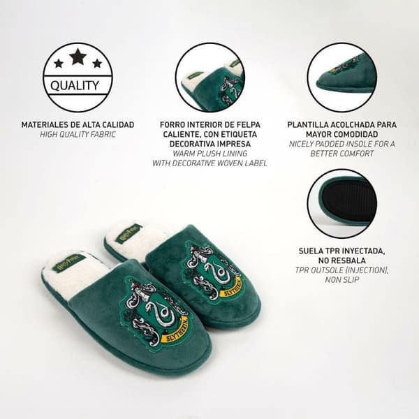 Hustofflor Harry Potter Grön - 40-41