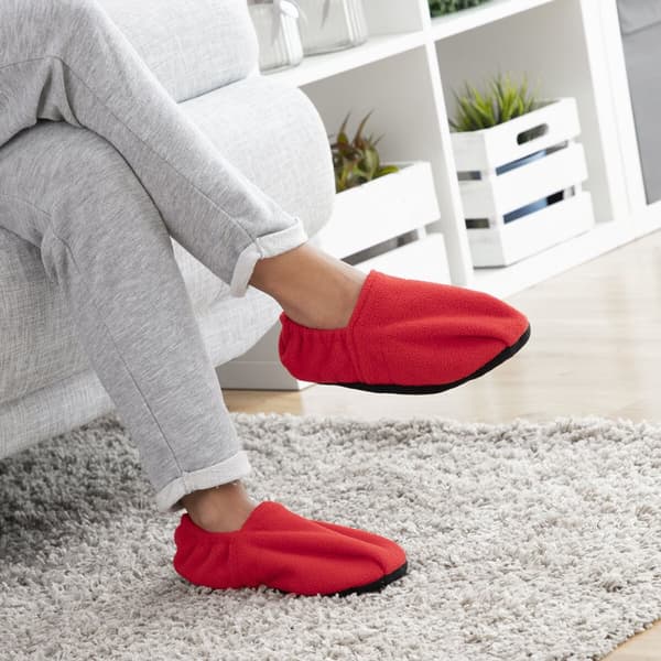 Mikroaaltouunissa lämmitettävät tossut InnovaGoods Punainen