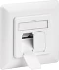 Miniatyrbillede 1 af 8: Goobay Network vægstik indbygningsboks - 2x RJ45 / CAT6 - hvid