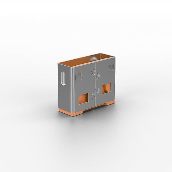Lindy USB Port Blocker - USB Port Blocker - Orange (pakke med 10) (40463)