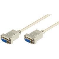 Wentronic Goobay anslutningskabel D-SUB nollmodem, grå, 2 m - D-SUB/RS-232-uttag (9-stift) > D-SUB/RS-232-uttag (9-stift) (68484)