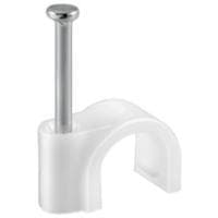Kabelklemme, hvid - max. kabeldiameter: 12,0 mm
