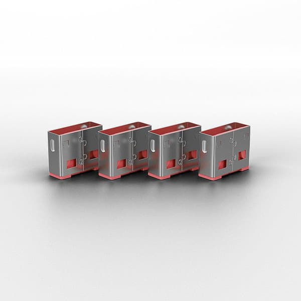Lindy USB-portblockerare - USB-portblockerare - rosa (pack med 10) (40460)