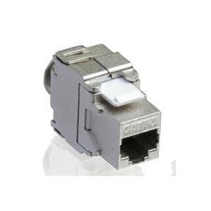 VÄRDE Cat.6a Keystone, RJ-45, skärmad, verktygsfri (26.99.0366) Silver