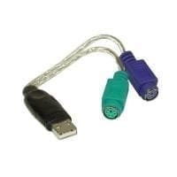 InLine USB->PS/2 Converter - Tastatur / Mus Adapter - USB (33386)
