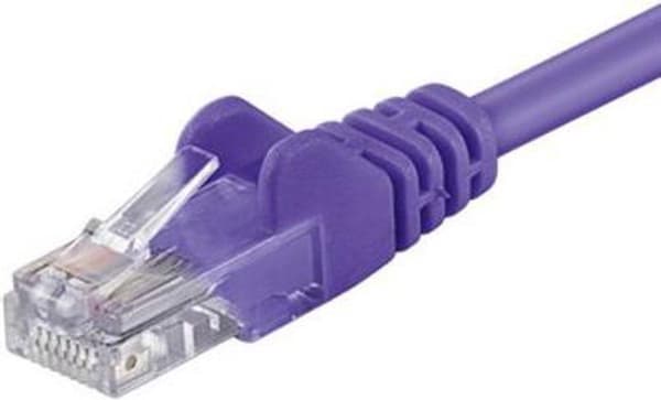 CAT5E Netværkskabel - RJ45 - lilla - 1 m