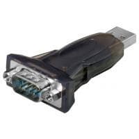 Wentronic Goobay USB seriel RS232 konverter mini, sort - USB 2.0 stik (type A) > D-SUB/RS-232 stik (9-benet) (69822)