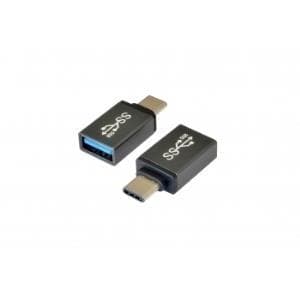 Exsys - USB-adapter - USB Type A (W) til USB Type C (M) - USB 3.1 - vendbare stik - Grå (EX-47990)