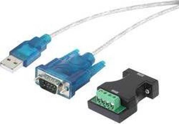 Renkforce USB 1.1 -sovitin [1x D-sub-liitin 9-napainen, riviliittimet - 1x USB 1.1 -pistoke A] Kullatut pistokkeen koskettimet