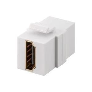Wentronic Goobay HDMI KeyStone-modul med HDMI-dubbeluttag - för anslutning av HDMI-kablar i väggen (90856)