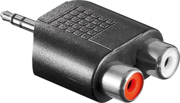 Værdi 3,5 mm Jack (m) - Tulip (f) stereolydadapter