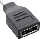 INLINE - DisplayPort Adapter - Mini DisplayPort (M) till DisplayPort (W) - Svart