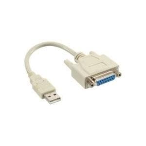 InLine - USB-kabel - USB Type A 4-benet (M) - DB-15 (F) (33101)