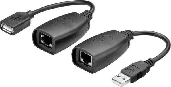 Goobay USB - forlænger Ethernet, 40m USB kabel USB A Sort