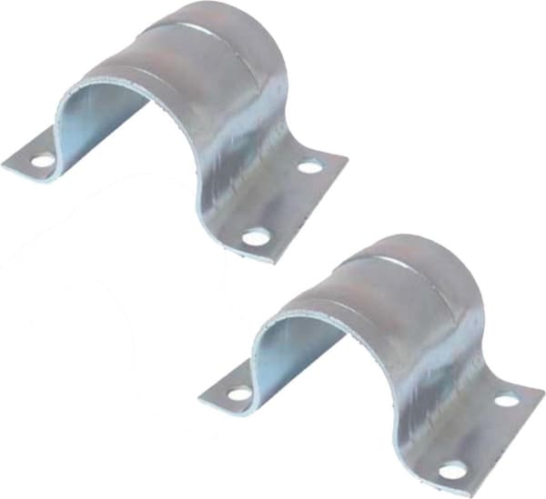 S/CONN mastklemme med maksimal tilslutning, galvaniseret stål, med ekstra spænderiller, rør 48 - 50 mm--VE2 (89856-SET)