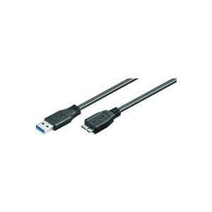 MicroConnect - USB-kaapeli - Micro-USB Type B (M) USB Type A (M) - USB 3.0 - 50 cm - musta