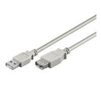 Wentronic USB Verl AA 500 HiSpeed 2.0 5m - USB A - USB A - Hane/hona - Grå (50962)