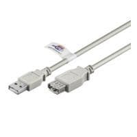 Wentronic goobay - USB-förlängningskabel - USB (W) till USB (M) - USB2.0 - 1,8 m - Grå (68914)