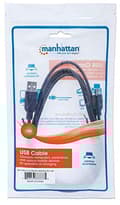 Miniatyrbild 5 av 5: Manhattan 333375 Hi-Speed USB 2.0 anslutningskabel (A-hane till mini-B-hane) 1,8 m svart