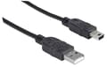 Miniatyrbild 2 av 5: Manhattan 333375 Hi-Speed USB 2.0 anslutningskabel (A-hane till mini-B-hane) 1,8 m svart