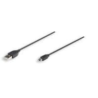 Manhattan 333375 Hi-Speed USB 2.0 anslutningskabel (A-hane till mini-B-hane) 1,8 m svart