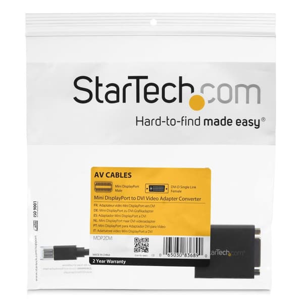 StarTech.com Mini DisplayPort til DVI videoadapterkonverter