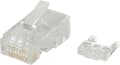 Miniatyrbillede 1 af 3: ROLINE modulær kat. 6 RJ45 stik til UTP solid kabel 10 stk.