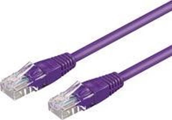 Wentronic CAT6 nätverkskabel - RJ45 - Lila - 0,25 m