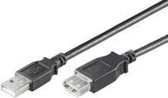 MicroConnect USB 2.0 - USB-förlängningskabel - USB (F) till USB (M) - USB 2.0 - 30 cm - svart